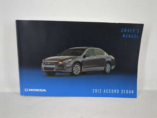 2012 Honda Accord Owners Manual Book Guide OEM Used Auto Parts