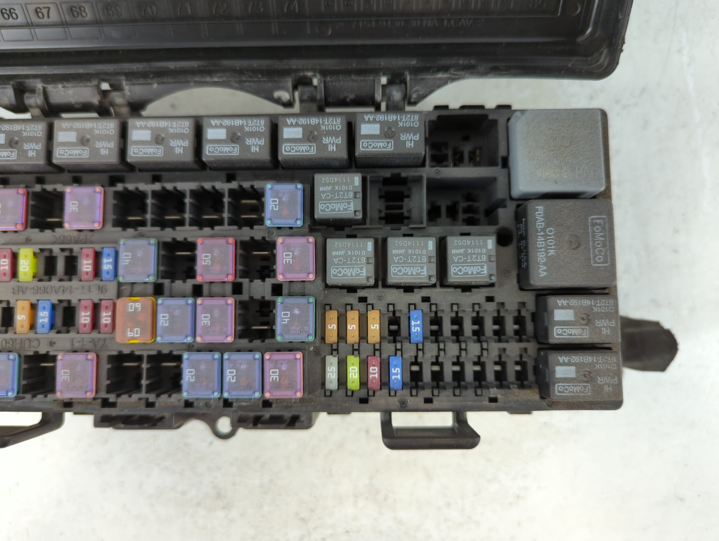 2011-2014 Ford F-150 Fusebox Fuse Box Panel Relay Module P/N:DL3T-12A581 CAH 82662-12370 Fits Fits 2011 2012 2013 2014 OEM Used Auto Parts - Oemusedautoparts1.com