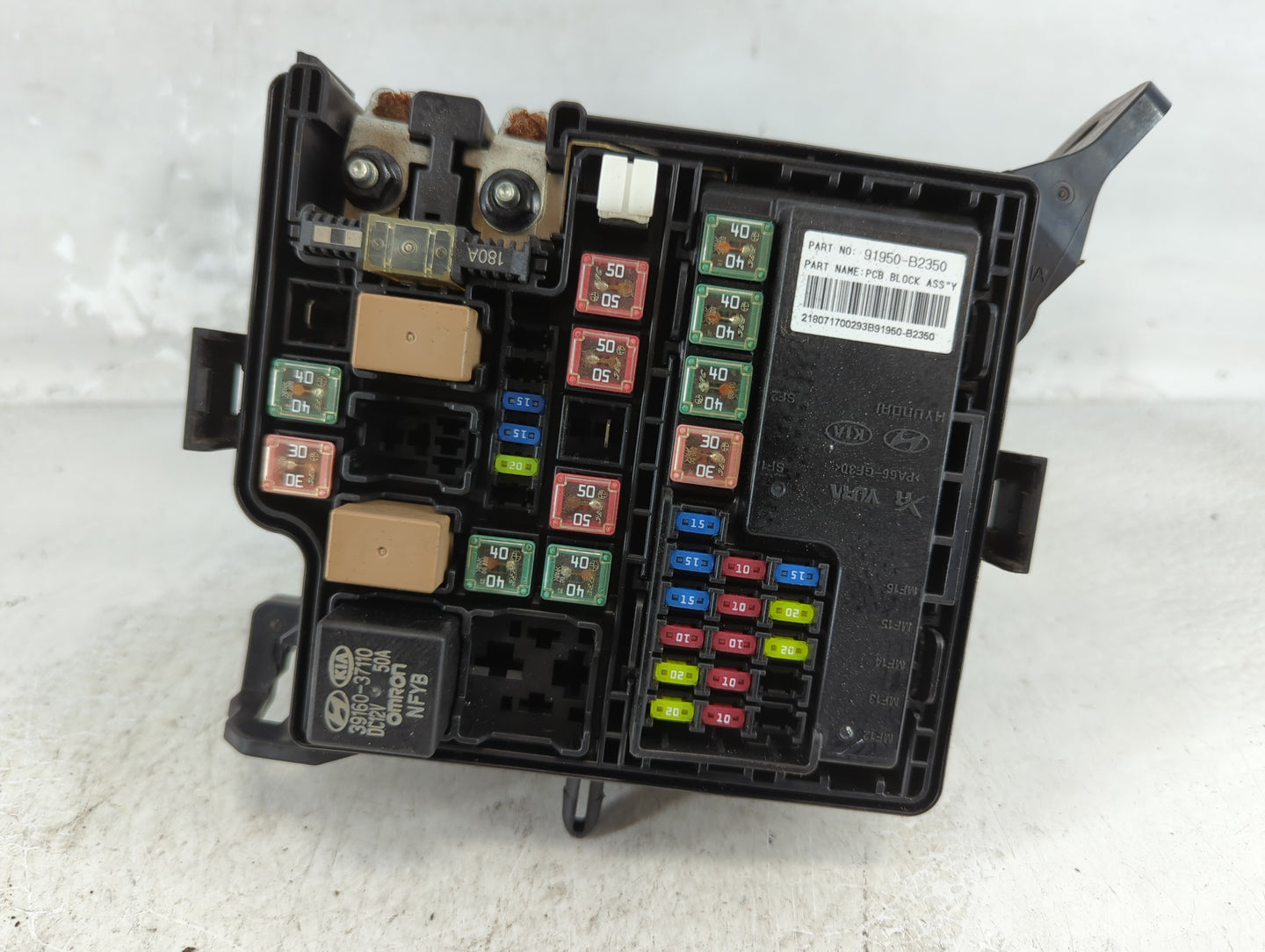 2017-2019 Kia Soul Fusebox Fuse Box Panel Relay Module P/N:91950-B2350 Fits Fits 2017 2018 2019 OEM Used Auto Parts - Oemusedautoparts1.com