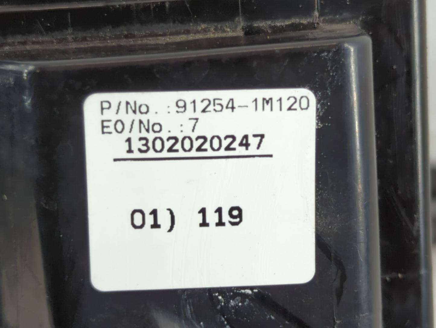 2010-2013 Kia Forte Fusebox Fuse Box Panel Relay Module P/N:91254-1M120 Fits Fits 2010 2011 2012 2013 OEM Used Auto Parts - Oemusedautoparts1.com