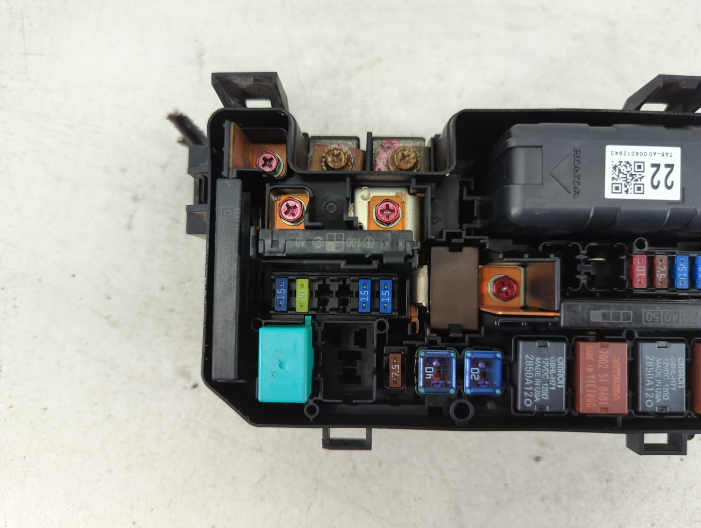 2008-2012 Honda Accord Fusebox Fuse Box Panel Relay Module P/N:680061078753 Fits Fits 2008 2009 2010 2011 2012 OEM Used Auto Parts