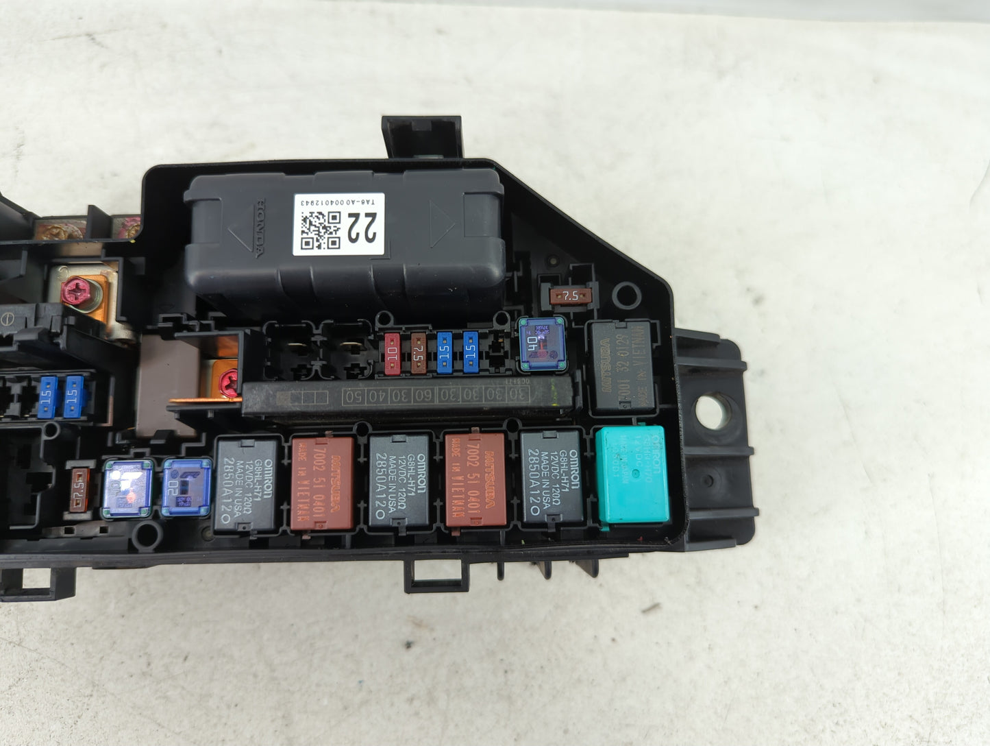 2008-2012 Honda Accord Fusebox Fuse Box Panel Relay Module P/N:680061078753 Fits Fits 2008 2009 2010 2011 2012 OEM Used Auto Parts