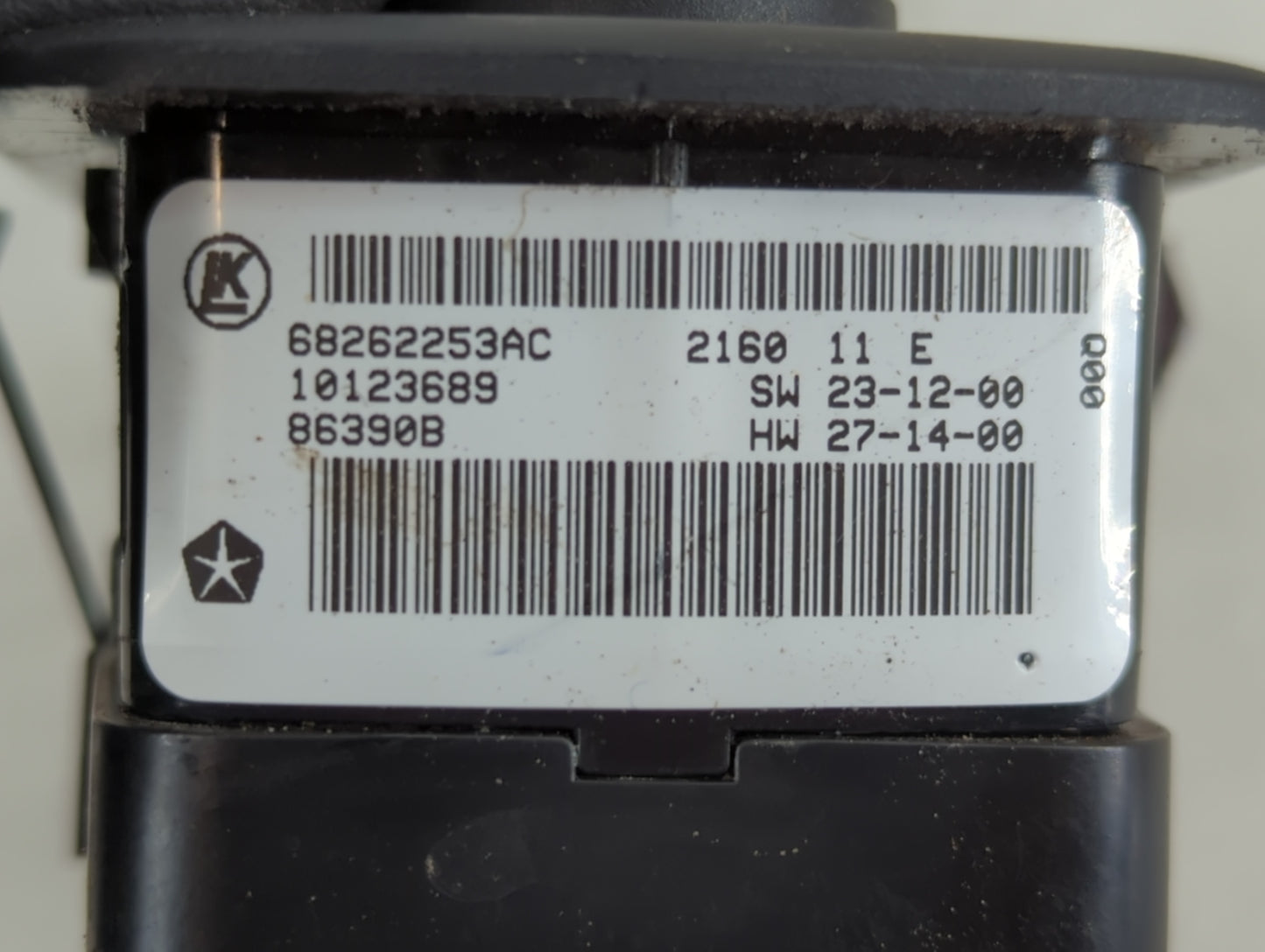 2020 Dodge Ram 1500 Master Power Window Switch Replacement Driver Side Left P/N:68262253AC Fits Fits 2016 2017 2018 2019 2021 2022 OEM Used Auto Parts