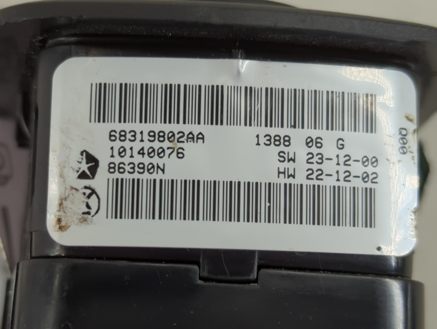 2015-2022 Jeep Grand Cherokee Master Power Window Switch Replacement Driver Side Left P/N:68319802AA Fits OEM Used Auto Parts - Oemusedautoparts1.com