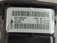 2015-2022 Jeep Grand Cherokee Master Power Window Switch Replacement Driver Side Left P/N:68319802AA Fits OEM Used Auto Parts - Oemusedautoparts1.com