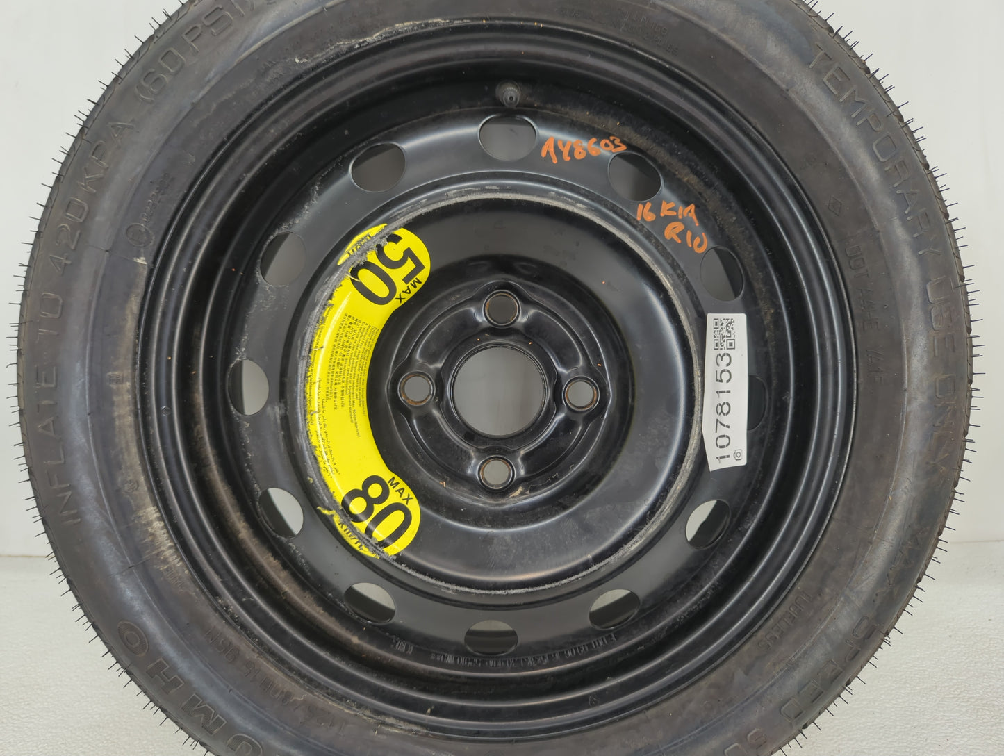 2011-2022 Hyundai Elantra Spare Donut Tire Wheel Rim Oem