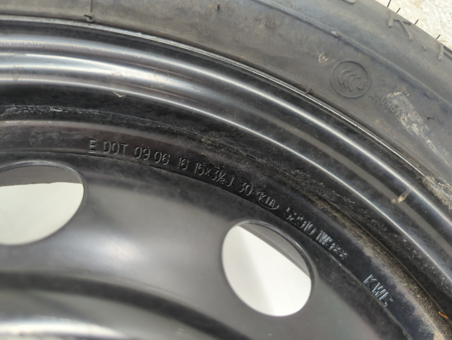 2011-2022 Hyundai Elantra Spare Donut Tire Wheel Rim Oem