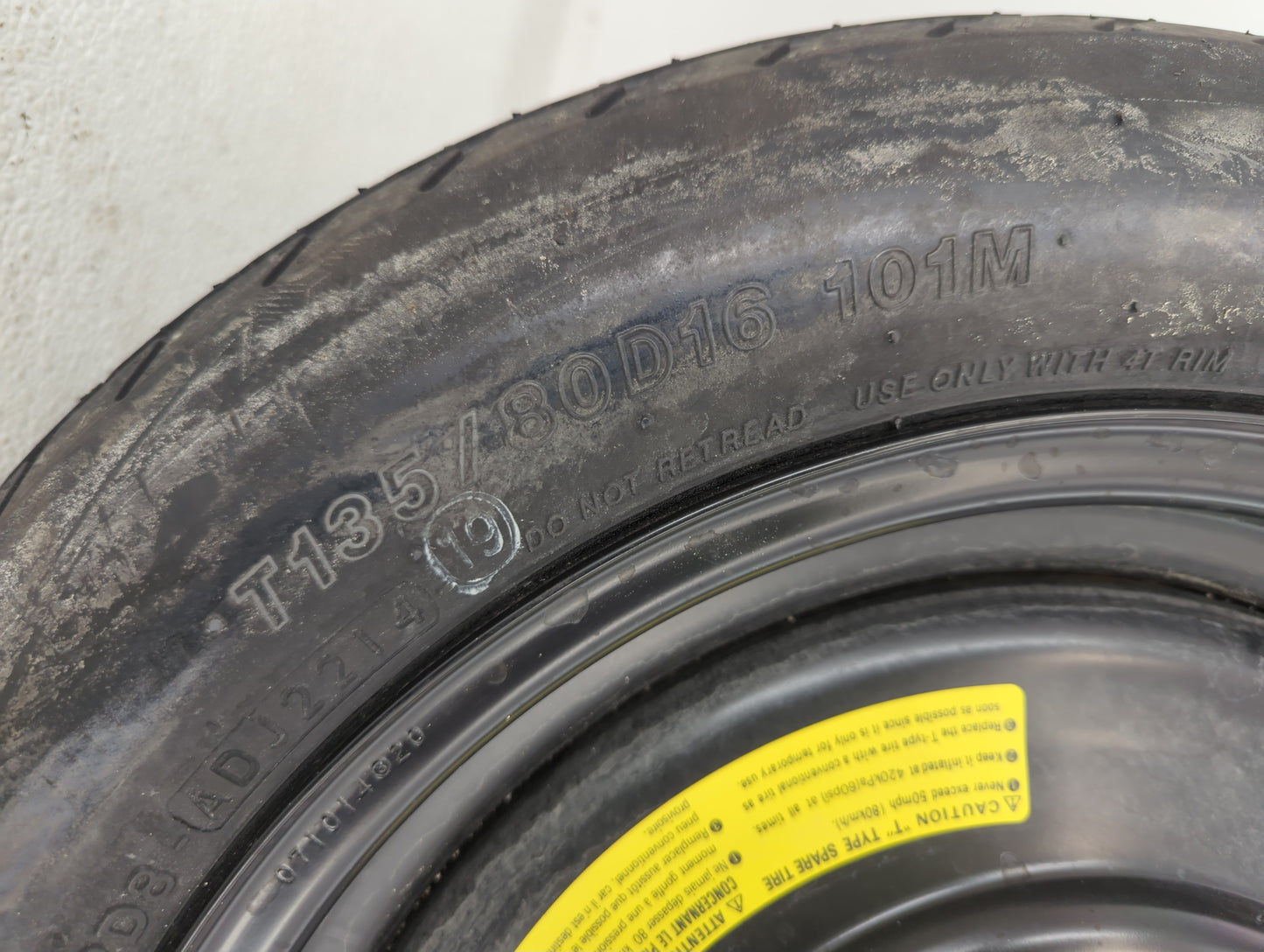 2017-2022 Subaru Impreza Spare Donut Tire Wheel Rim Oem