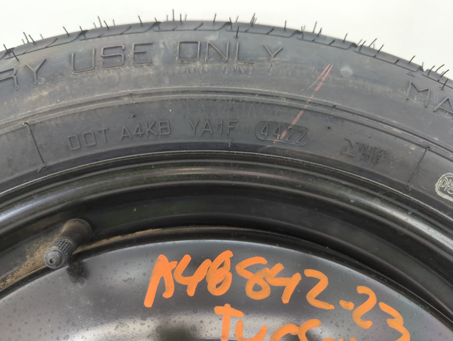 2022-2022 Hyundai Tucson Spare Donut Tire Wheel Rim Oem