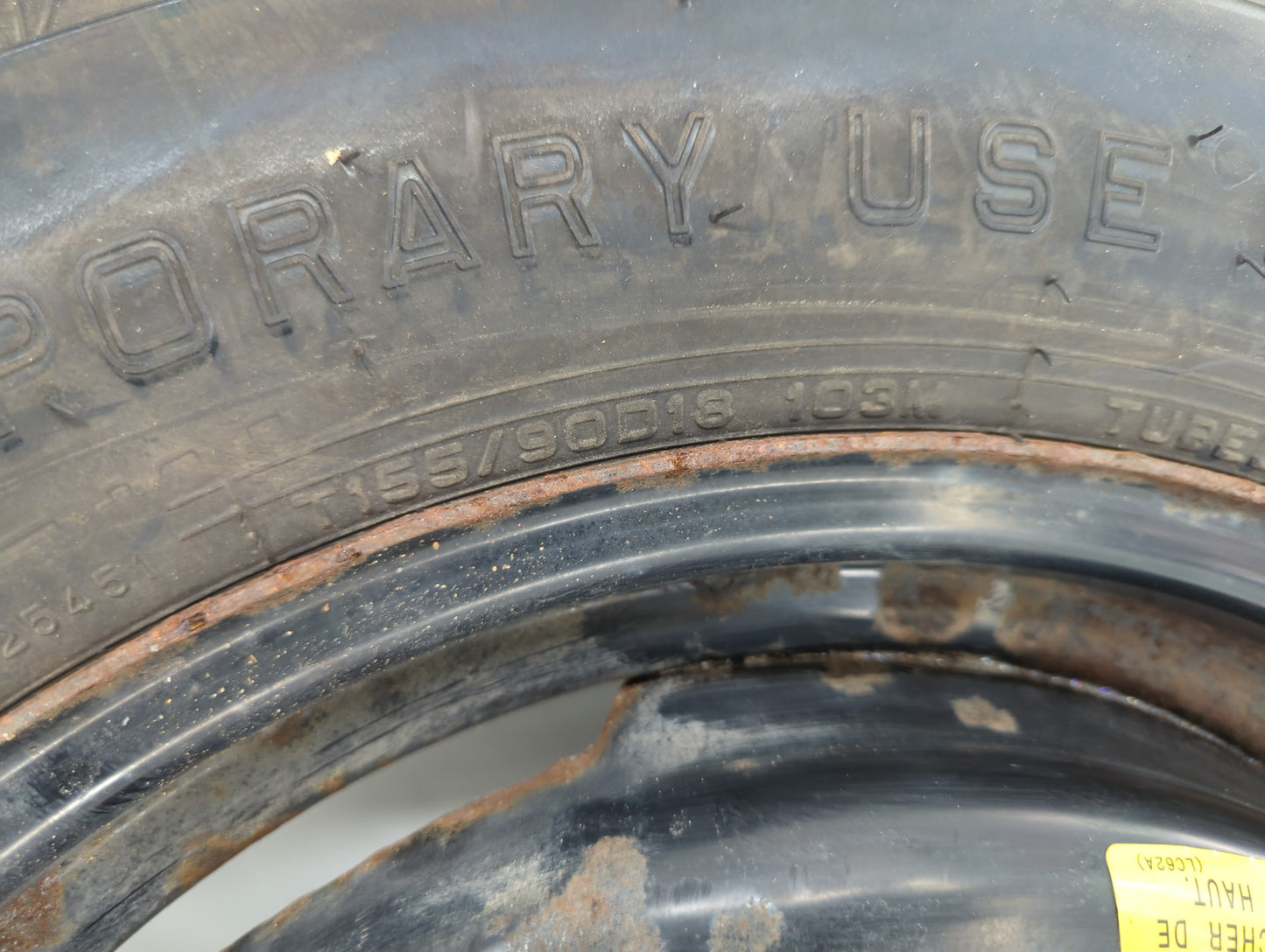 2010-2016 Mazda Cx-9 Spare Donut Tire Wheel Rim Oem