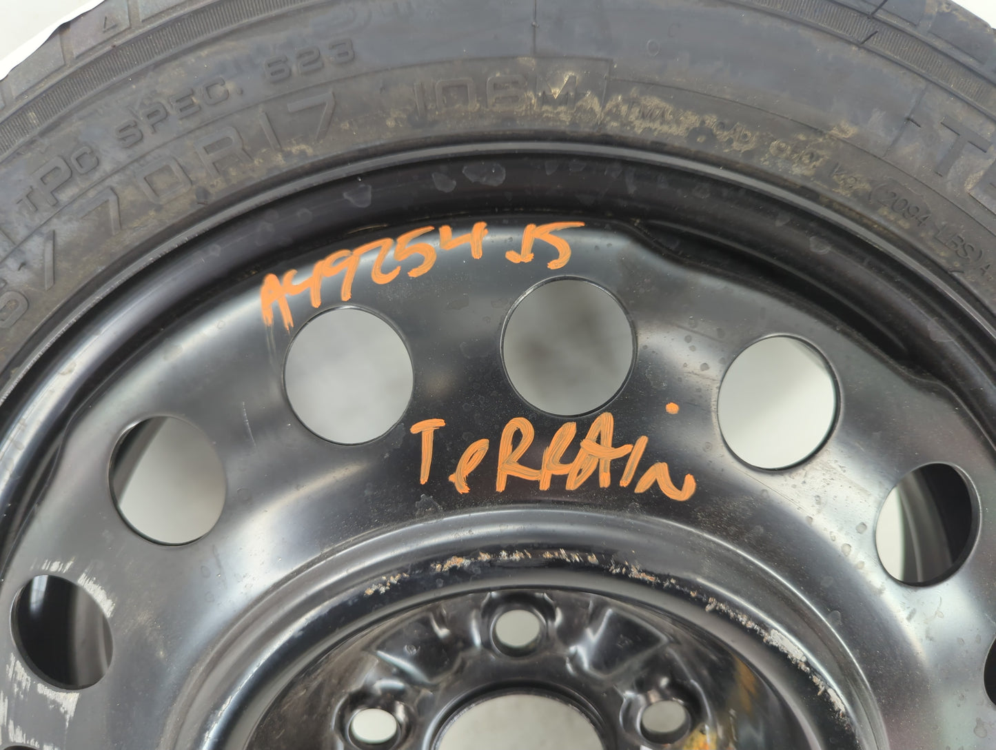 2010-2017 Gmc Terrain Spare Donut Tire Wheel Rim Oem