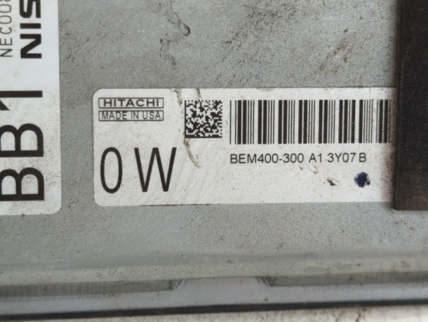 2013-2014 Nissan Altima PCM Engine Control Computer ECU ECM PCU OEM P/N:BEM400-300 A1 Fits Fits 2013 2014 OEM Used Auto Parts - Oemusedautoparts1.com