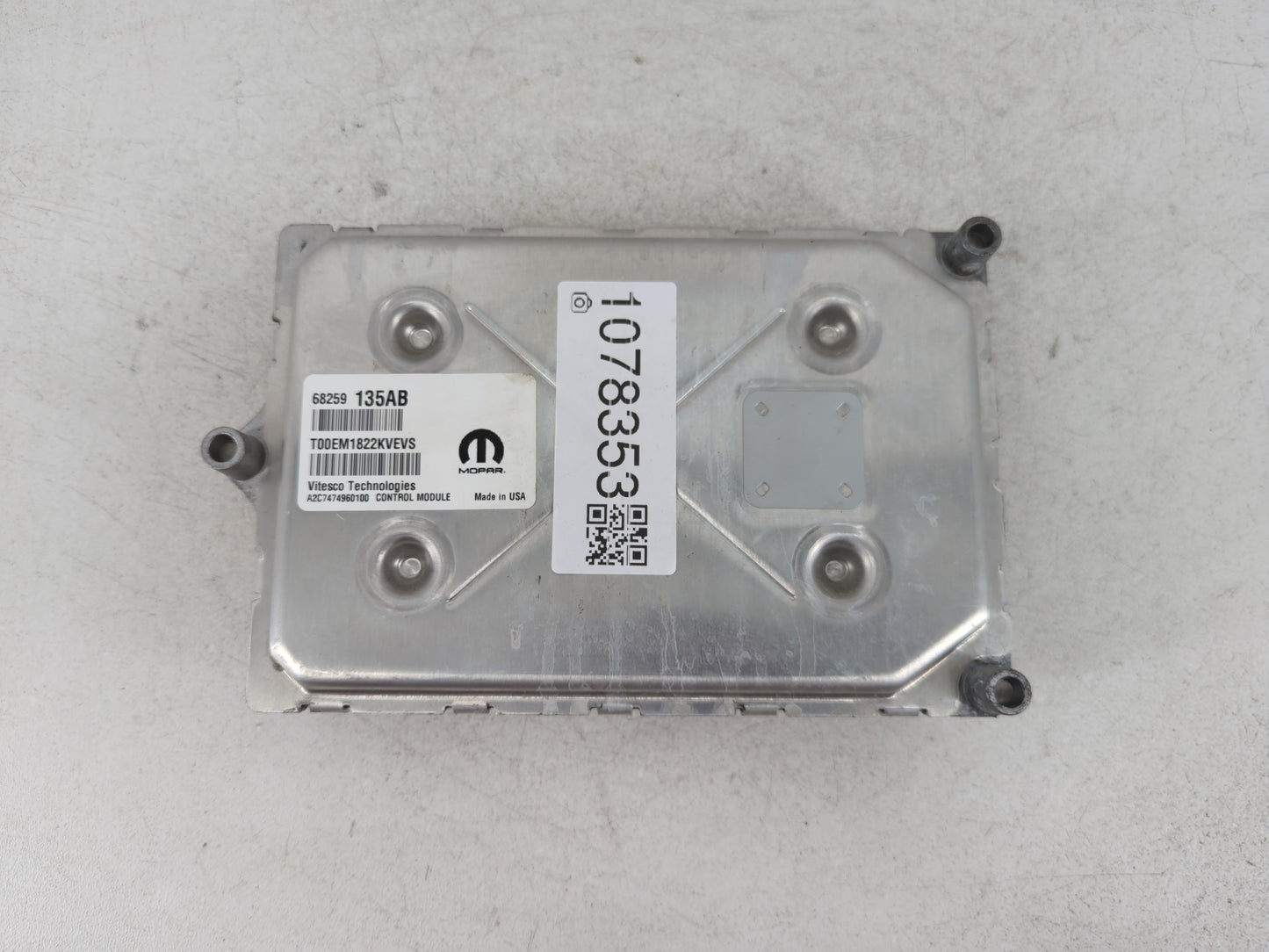 2016-2019 Dodge Journey PCM Engine Control Computer ECU ECM PCU OEM P/N:68259135AB Fits Fits 2016 2017 2018 2019 OEM Used Auto Parts