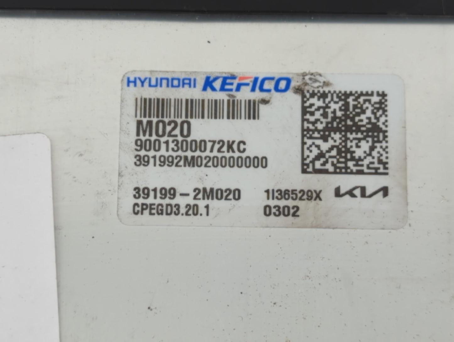 2021 Kia K5 PCM Engine Control Computer ECU ECM PCU OEM P/N:39199-2M020 Fits OEM Used Auto Parts - Oemusedautoparts1.com