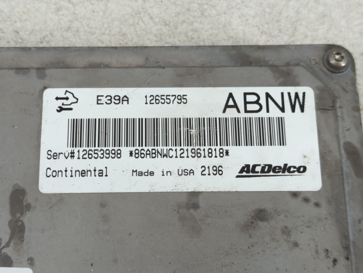 2013-2015 Cadillac Ats PCM Engine Control Computer ECU ECM PCU OEM P/N:12655795 Fits Fits 2013 2014 2015 2016 OEM Used Auto Parts - Oemusedautoparts1.com