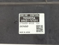 2015 Toyota Prius PCM Engine Control Computer ECU ECM PCU OEM P/N:89661-47591 Fits OEM Used Auto Parts - Oemusedautoparts1.com