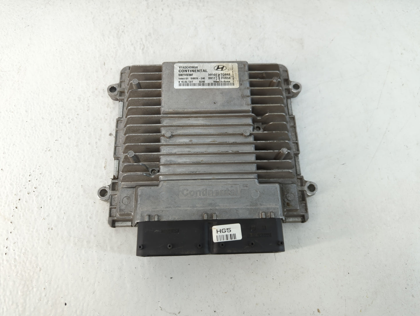 2011-2014 Hyundai Sonata PCM Engine Control Computer ECU ECM PCU OEM P/N:39111-2G663 39101-2G663 Fits Fits 2011 2012 2013 2014 OEM Used Auto Parts - Oemusedautoparts1.com