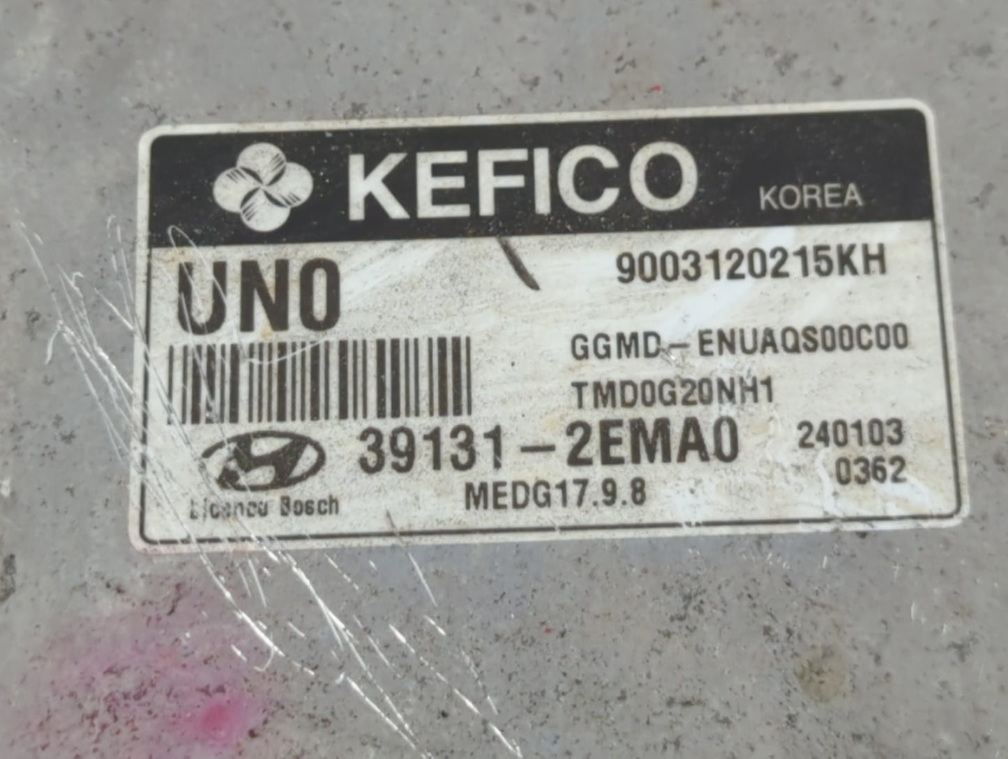 2014-2016 Hyundai Elantra PCM Engine Control Computer ECU ECM PCU OEM P/N:39131-2EMA0 Fits Fits 2014 2015 2016 OEM Used Auto Parts - Oemusedautoparts1.com
