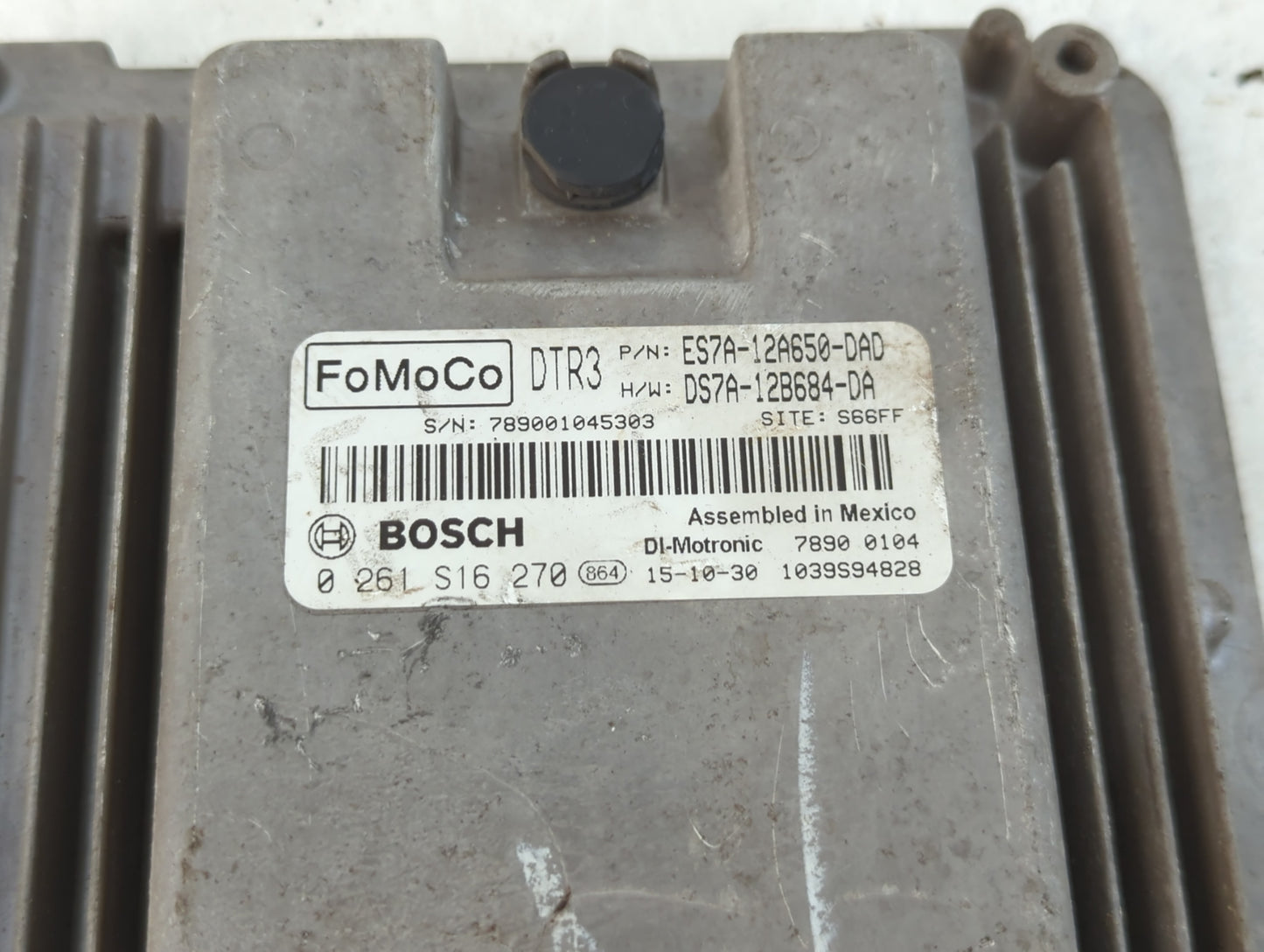 2014-2016 Ford Fusion PCM Engine Control Computer ECU ECM PCU OEM P/N:DS7A-12B684-DA ES7A-12A650-DAD Fits Fits 2014 2015 2016 OEM Used Auto Parts - Oemusedautoparts1.com