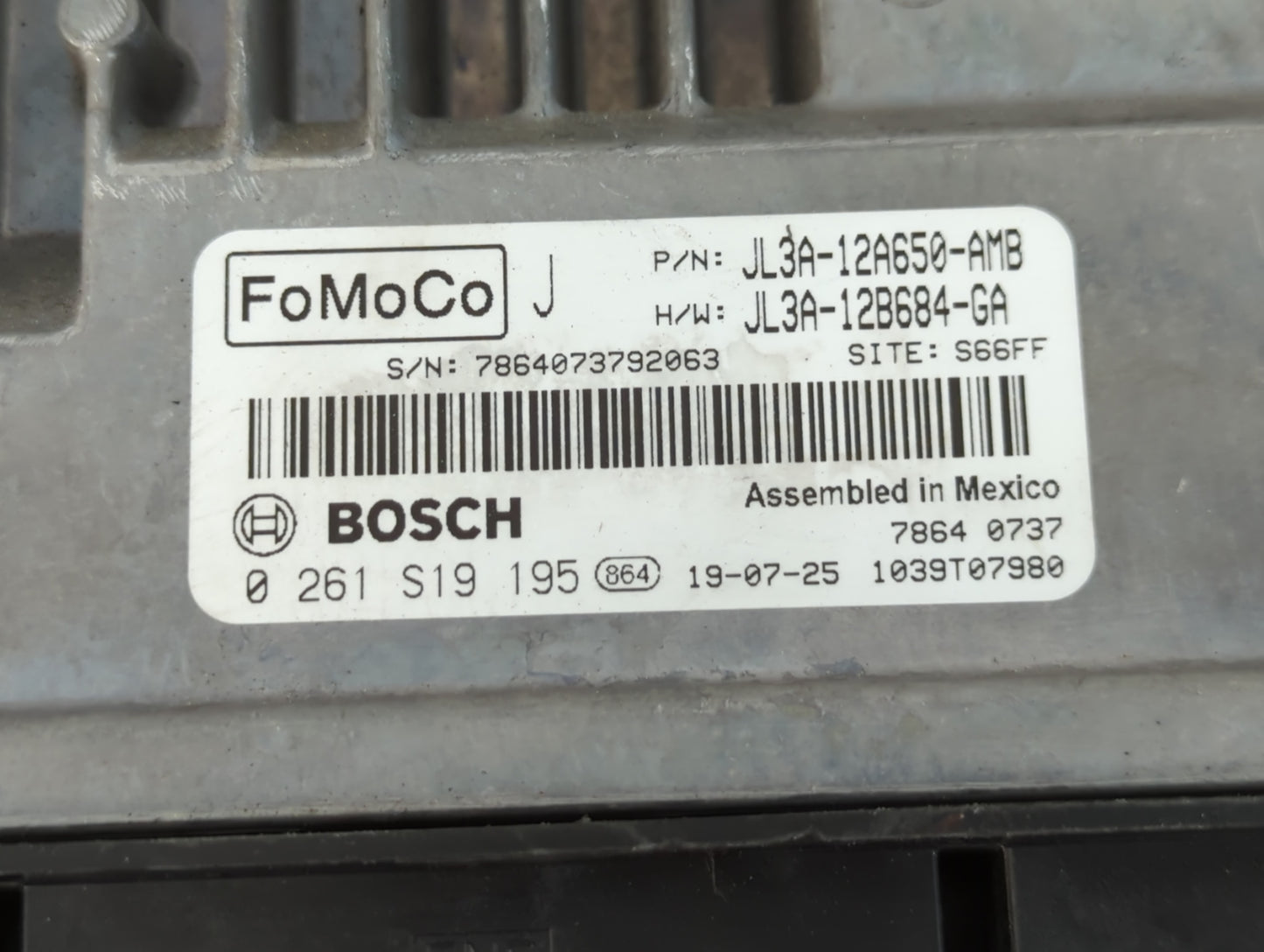 2018-2020 Ford F-150 PCM Engine Control Computer ECU ECM PCU OEM P/N:JL3A-12B684-GA JL3A-12A650-AMB Fits Fits 2018 2019 2020 OEM Used Auto Parts