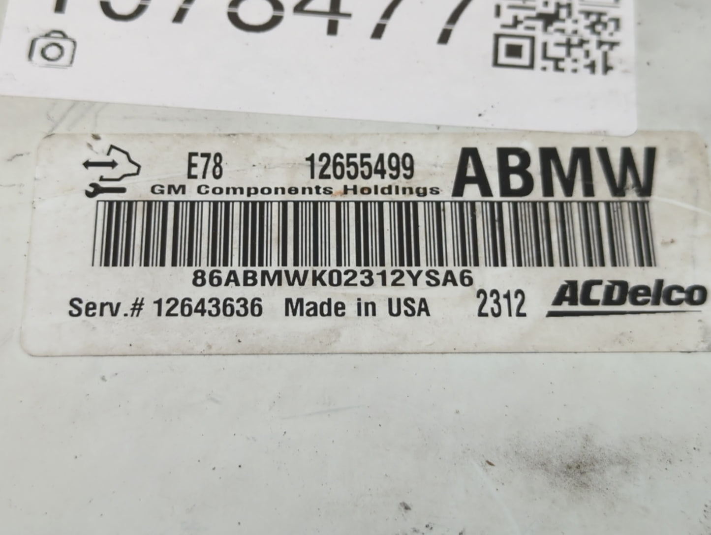 2012-2016 Chevrolet Sonic PCM Engine Control Computer ECU ECM PCU OEM P/N:12655499 Fits Fits 2011 2012 2013 2014 2015 2016 OEM Used Auto Parts