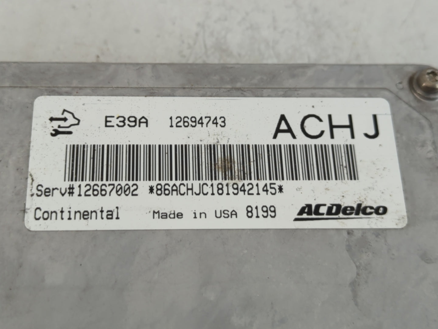 2017-2020 Chevrolet Impala PCM Engine Control Computer ECU ECM PCU OEM P/N:12694743 Fits Fits 2017 2018 2019 2020 OEM Used Auto Parts - Oemusedautoparts1.com