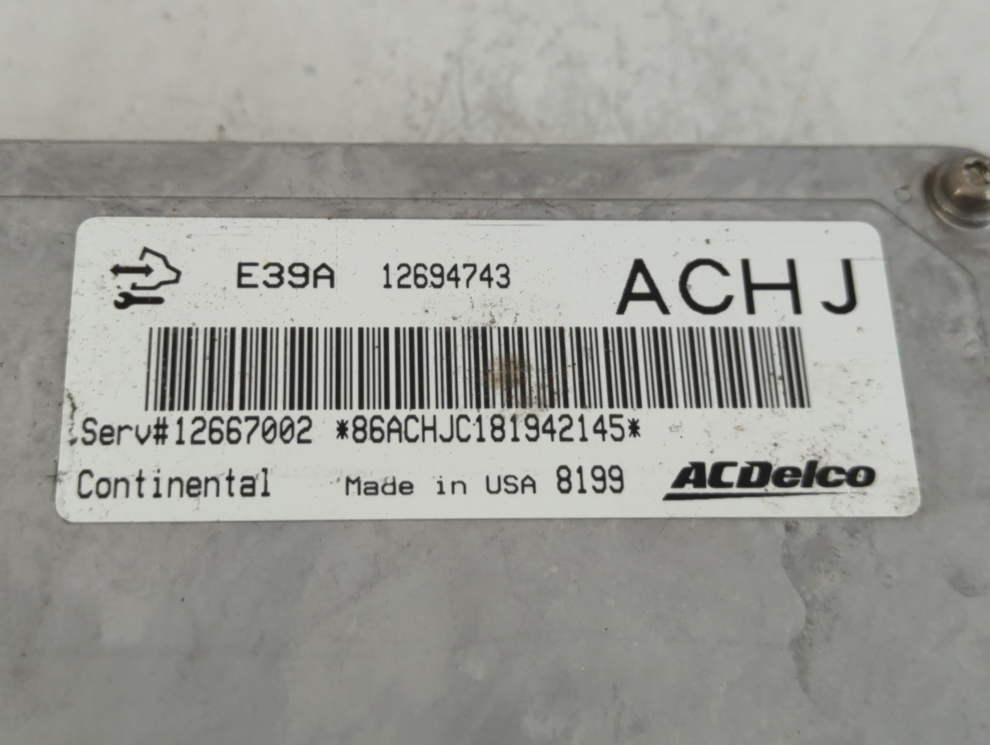 2017-2020 Chevrolet Impala PCM Engine Control Computer ECU ECM PCU OEM P/N:12694743 Fits Fits 2017 2018 2019 2020 OEM Used Auto Parts - Oemusedautoparts1.com