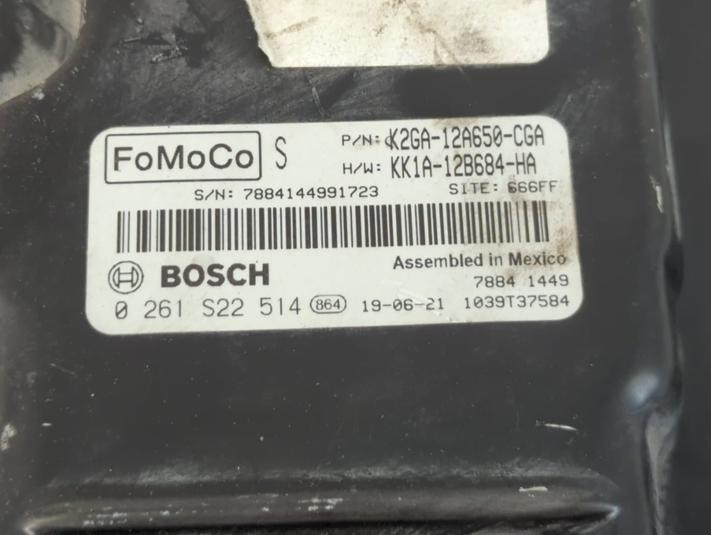 2019 Lincoln Nautilus PCM Engine Control Computer ECU ECM PCU OEM P/N:KK1A-12B684-HA K2GA-12A650-CGA Fits Fits 2020 2021 2022 OEM Used Auto Parts - Oemusedautoparts1.com