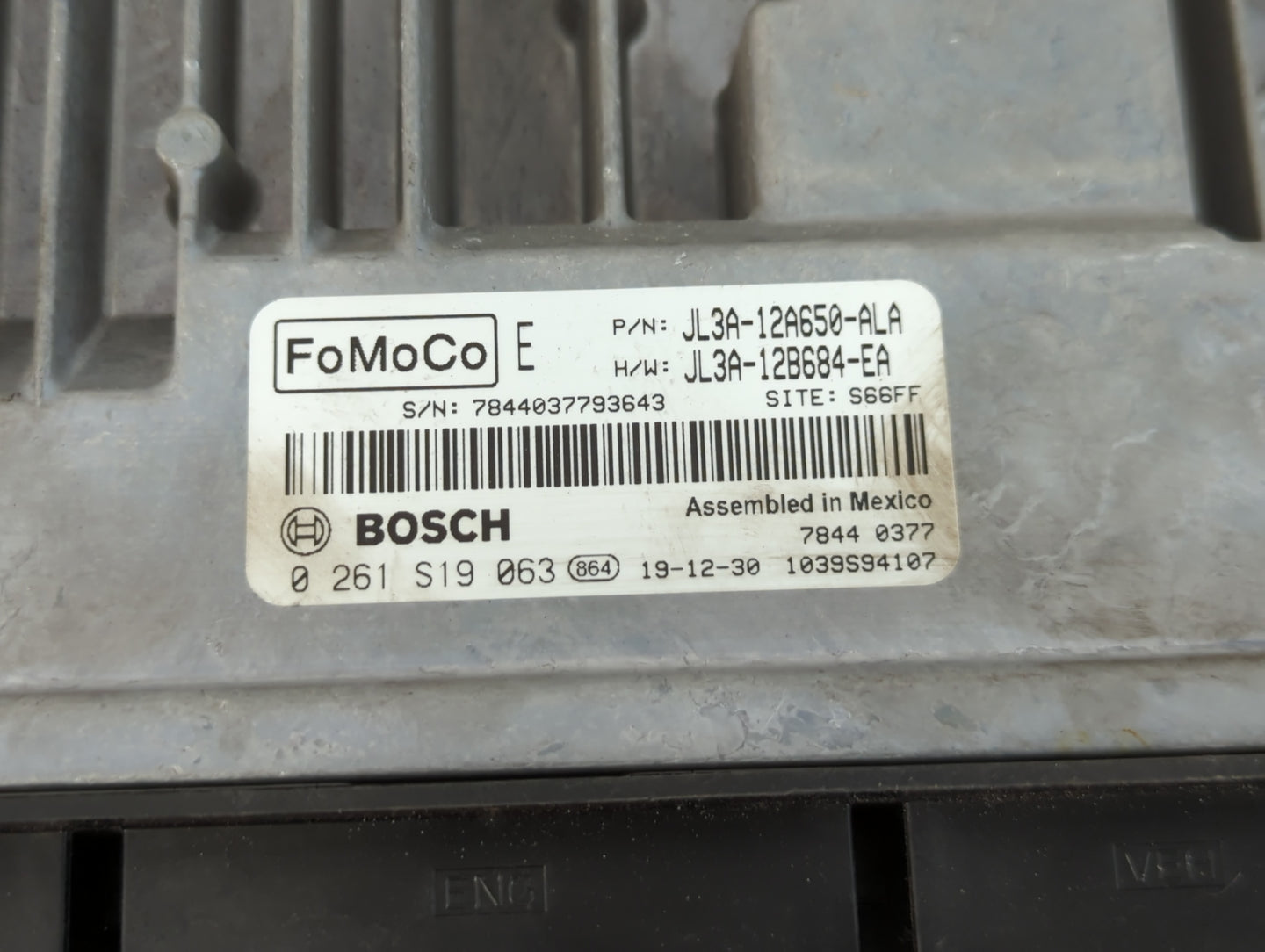 2018-2020 Ford F-150 PCM Engine Control Computer ECU ECM PCU OEM P/N:JL3A-12B684-EA JL3A-12A650-ALA Fits Fits 2018 2019 2020 OEM Used Auto Parts - Oemusedautoparts1.com