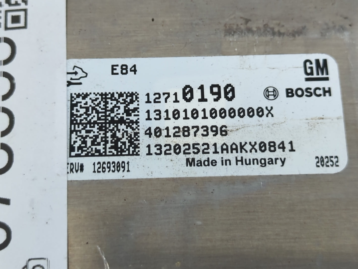 2019-2022 Chevrolet Spark PCM Engine Control Computer ECU ECM PCU OEM P/N:12710190 Fits Fits 2019 2020 2021 2022 OEM Used Auto Parts - Oemusedautoparts1.com
