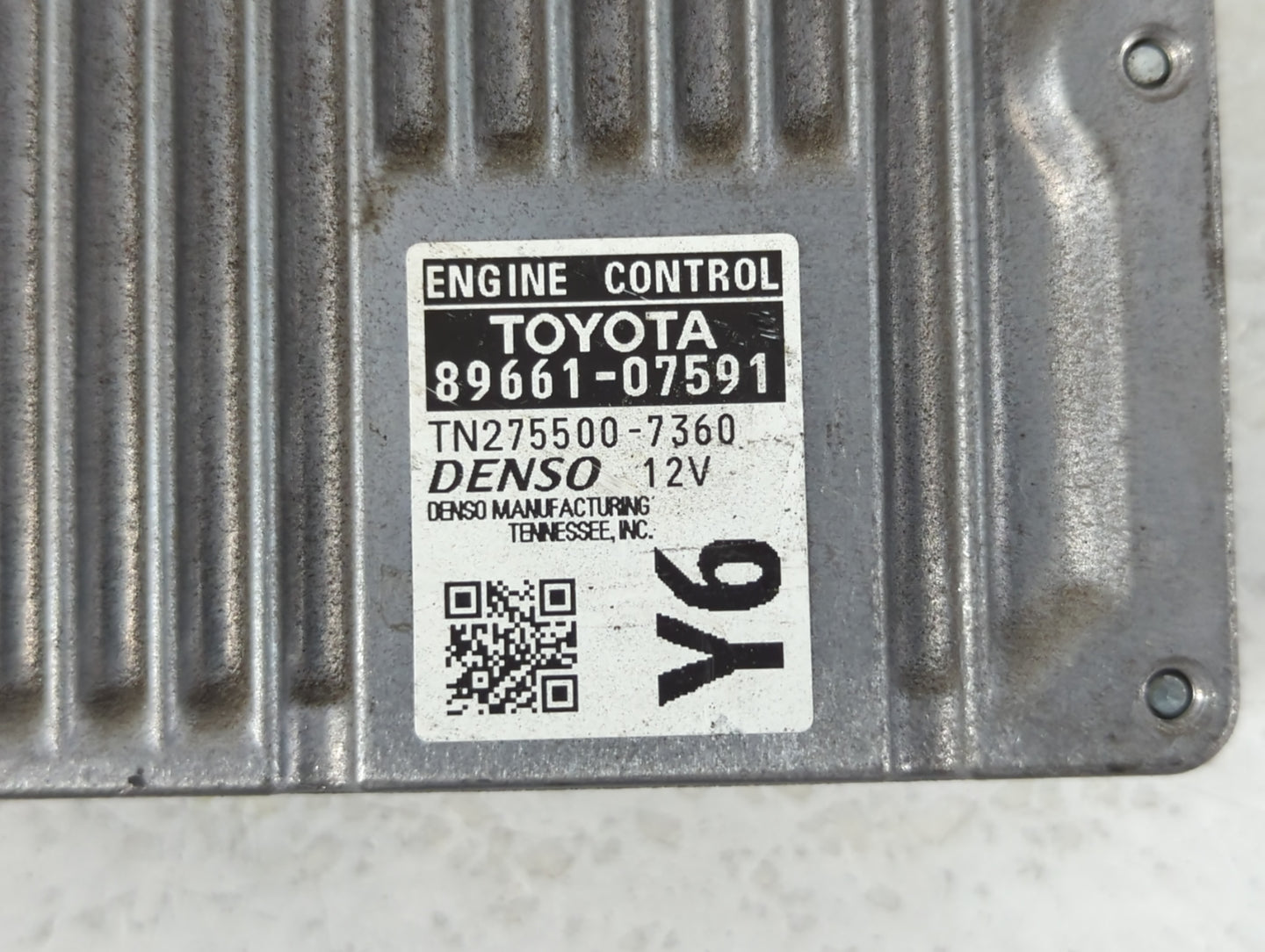 2013-2014 Toyota Avalon PCM Engine Control Computer ECU ECM PCU OEM P/N:89661-07591 Fits Fits 2013 2014 OEM Used Auto Parts - Oemusedautoparts1.com