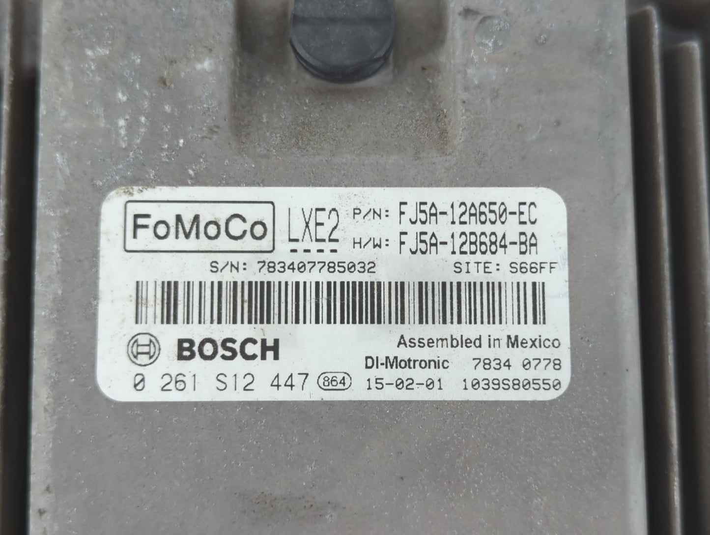 2014-2016 Ford Escape PCM Engine Control Computer ECU ECM PCU OEM P/N:FJ5A-12B684-BA FJ5A-12A650-EC Fits Fits 2014 2015 2016 OEM Used Auto Parts - Oemusedautoparts1.com