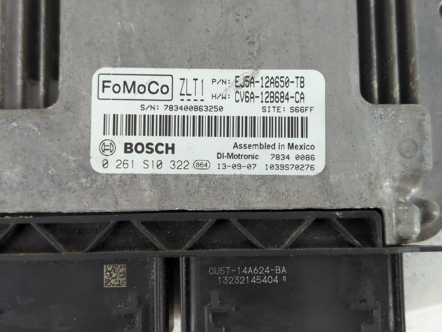 2014-2016 Ford Escape PCM Engine Control Computer ECU ECM PCU OEM P/N:EJ5A-12A650-TB CV6A-12B684-CA Fits Fits 2014 2015 2016 OEM Used Auto Parts - Oemusedautoparts1.com