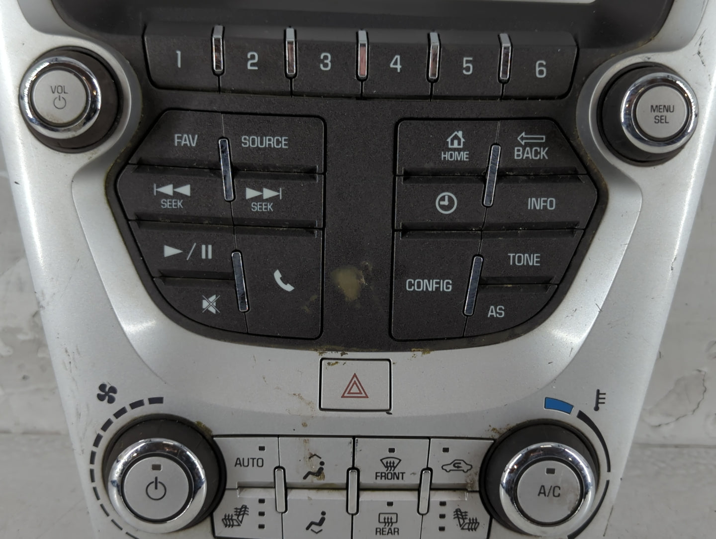 2007-2009 Cadillac Dts Radio AM FM Cd Player Receiver Replacement P/N:84096689 Fits Fits 2007 2008 2009 OEM Used Auto Parts - Oemusedautoparts1.com