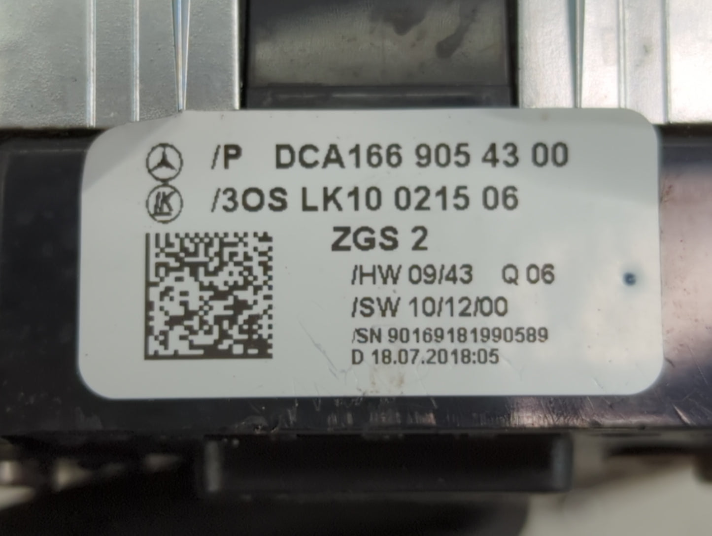 2006-2011 Mercedes-Benz Ml350 Master Power Window Switch Replacement Driver Side Left P/N:A 166 905 43 00 Fits OEM Used Auto Parts - Oemusedautoparts1.com