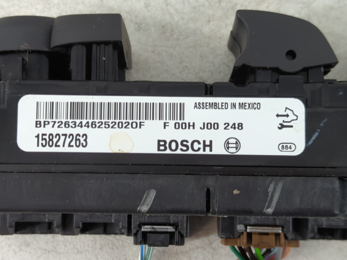 2007-2009 Cadillac Srx Master Power Window Switch Replacement Driver Side Left P/N:15827263 Fits Fits 2007 2008 2009 OEM Used Auto Parts