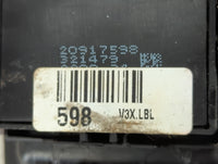 2010-2017 Gmc Terrain Master Power Window Switch Replacement Driver Side Left P/N:20917598 Fits OEM Used Auto Parts