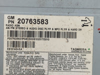 2009-2011 Cadillac Cts Radio AM FM Cd Player Receiver Replacement P/N:20822590 Fits Fits 2009 2010 2011 OEM Used Auto Parts - Oemusedautoparts1.com