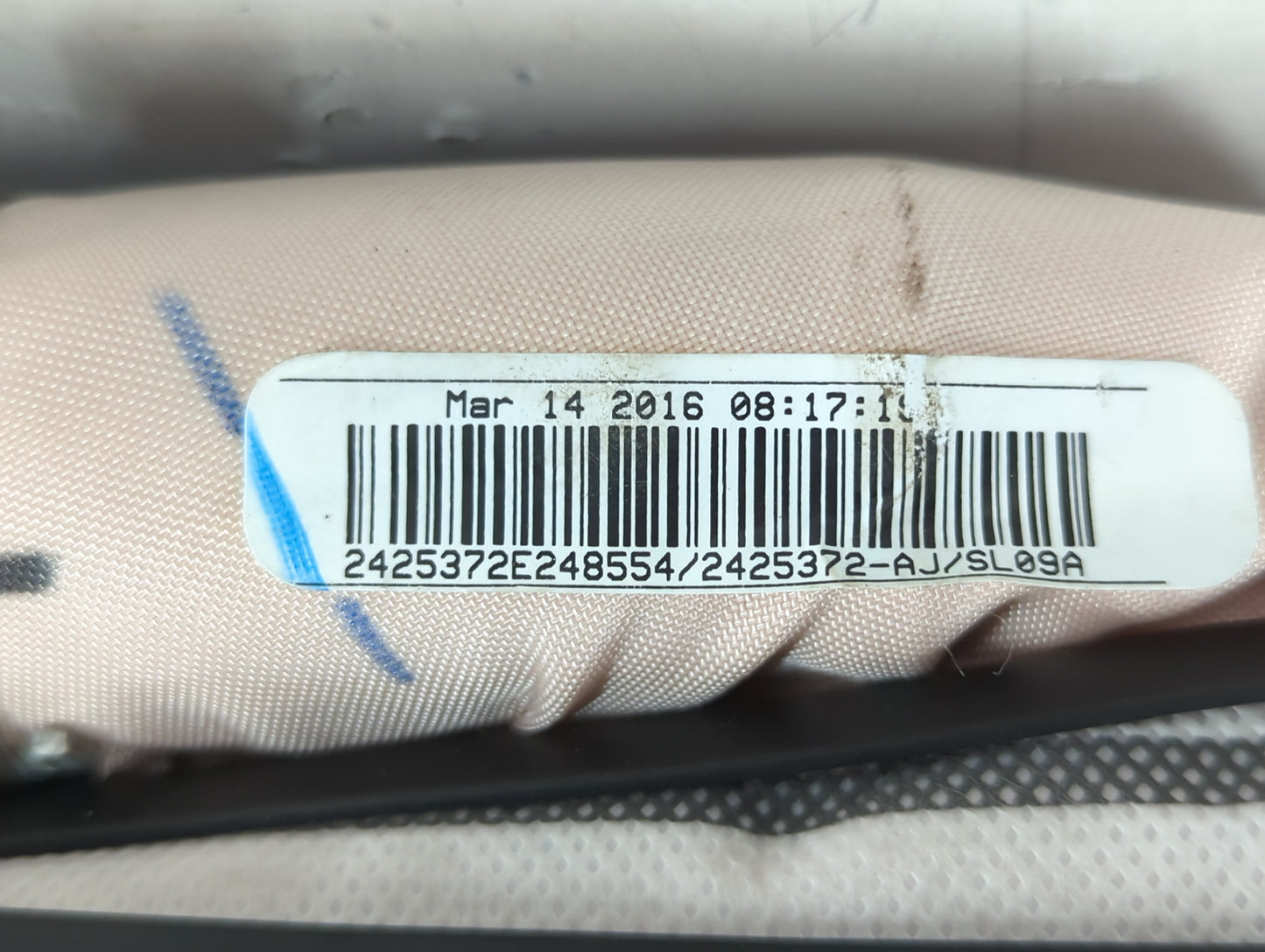 2010-2017 Gmc Terrain Passenger Curtain Air Bag Oem