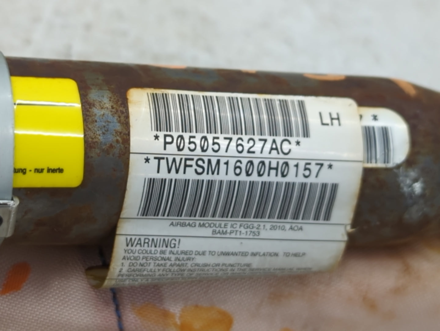 Dodge Caravan Passenger Curtain Air Bag Oem - Oemusedautoparts1.com