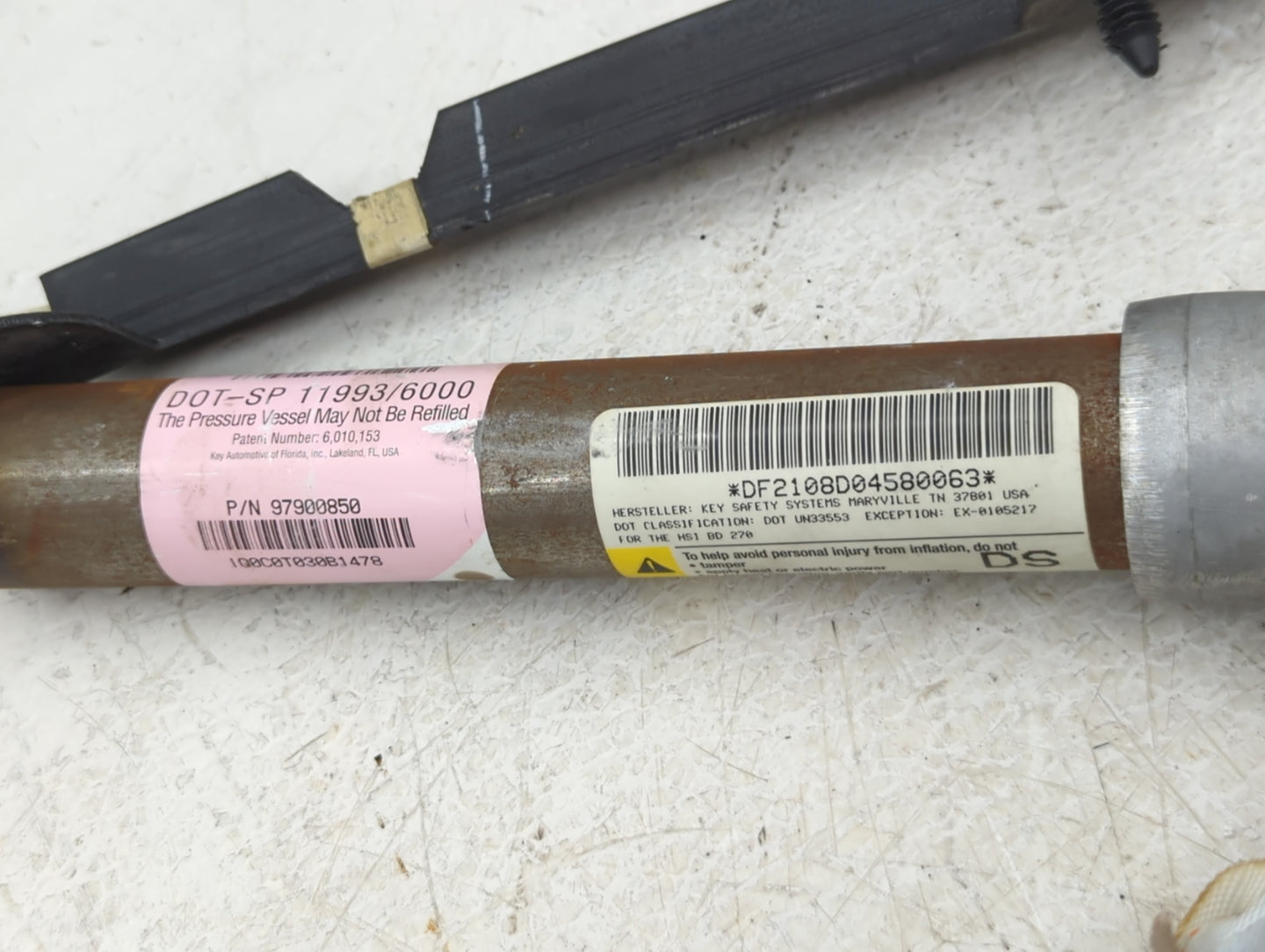 2005-2010 Pontiac G6 Passenger Curtain Air Bag Oem - Oemusedautoparts1.com