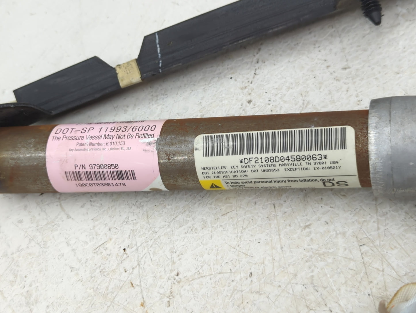 2005-2010 Pontiac G6 Passenger Curtain Air Bag Oem - Oemusedautoparts1.com