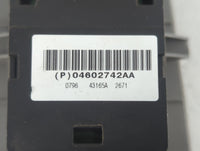 2006-2010 Jeep Grand Cherokee Master Power Window Switch Replacement Driver Side Left P/N:04602742AA Fits OEM Used Auto Parts - Oemusedautoparts1.com
