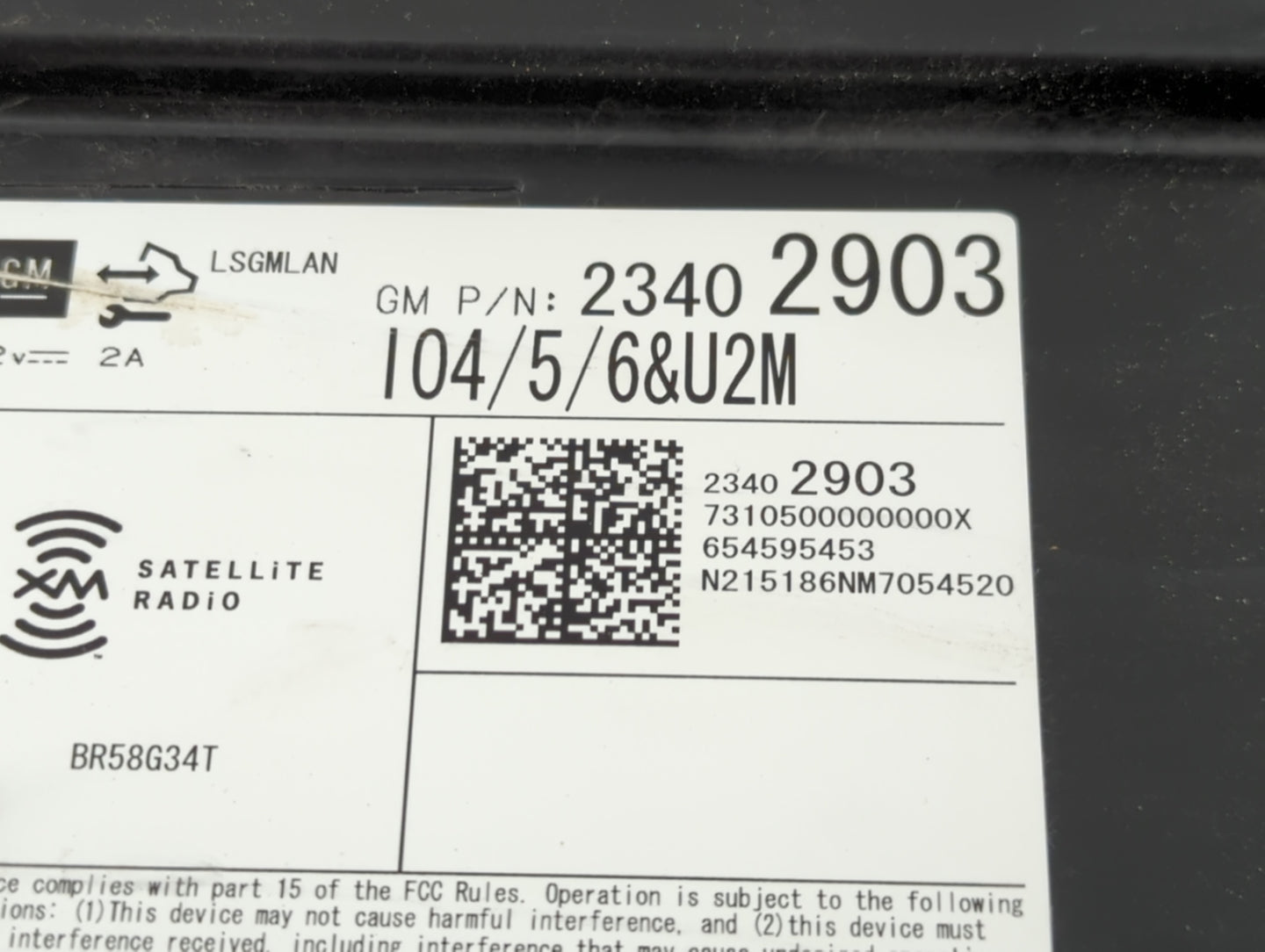 2016 Gmc Yukon Xl 1500 Radio AM FM Cd Player Receiver Replacement P/N:23402903 Fits Fits 2017 2018 2019 2020 OEM Used Auto Parts - Oemusedautoparts1.com