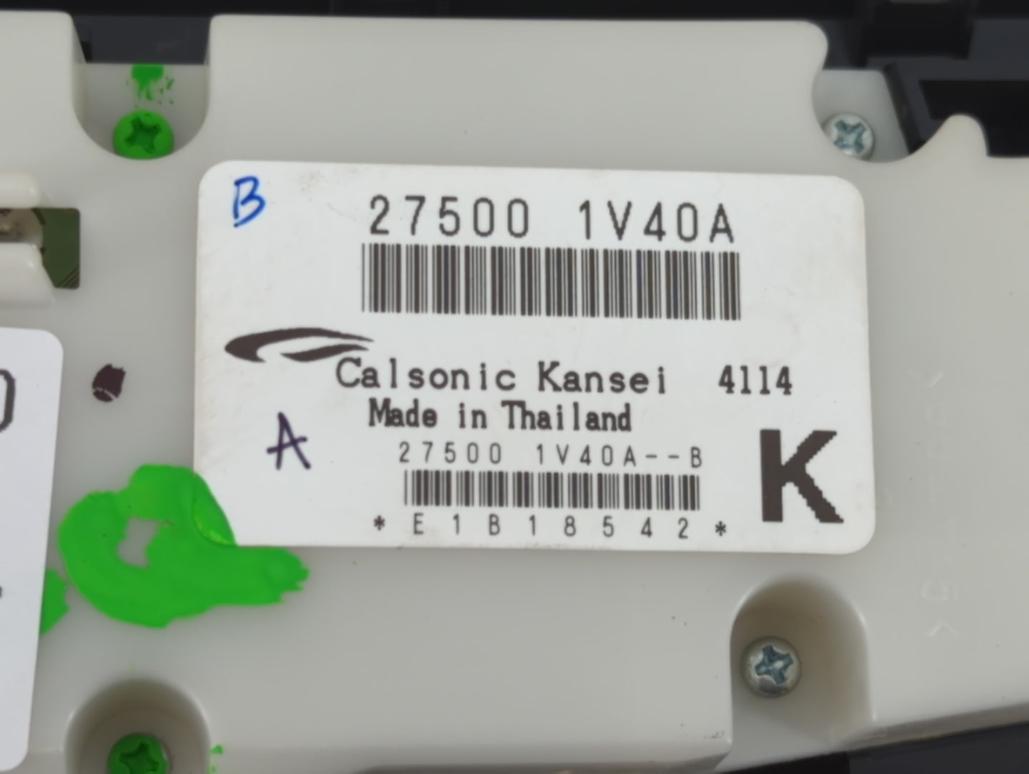 2010-2014 Nissan Murano Climate Control Module Temperature AC/Heater Replacement P/N:27500 1V40A 1GR1B Fits OEM Used Auto Parts - Oemusedautoparts1.com