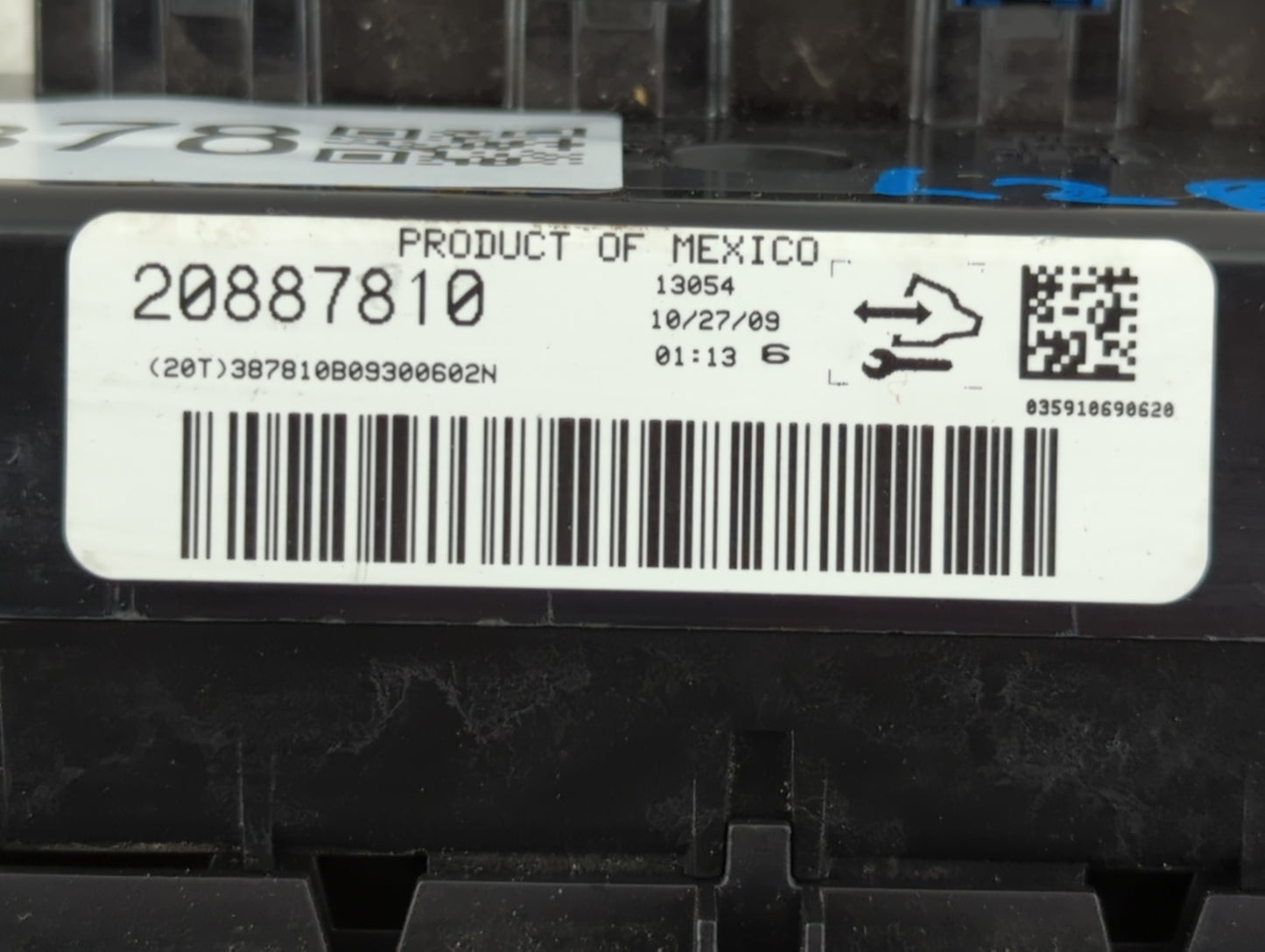 2010-2011 Gmc Sierra 1500 Climate Control Module Temperature AC/Heater Replacement P/N:20887810 Fits Fits 2010 2011 OEM Used Auto Parts