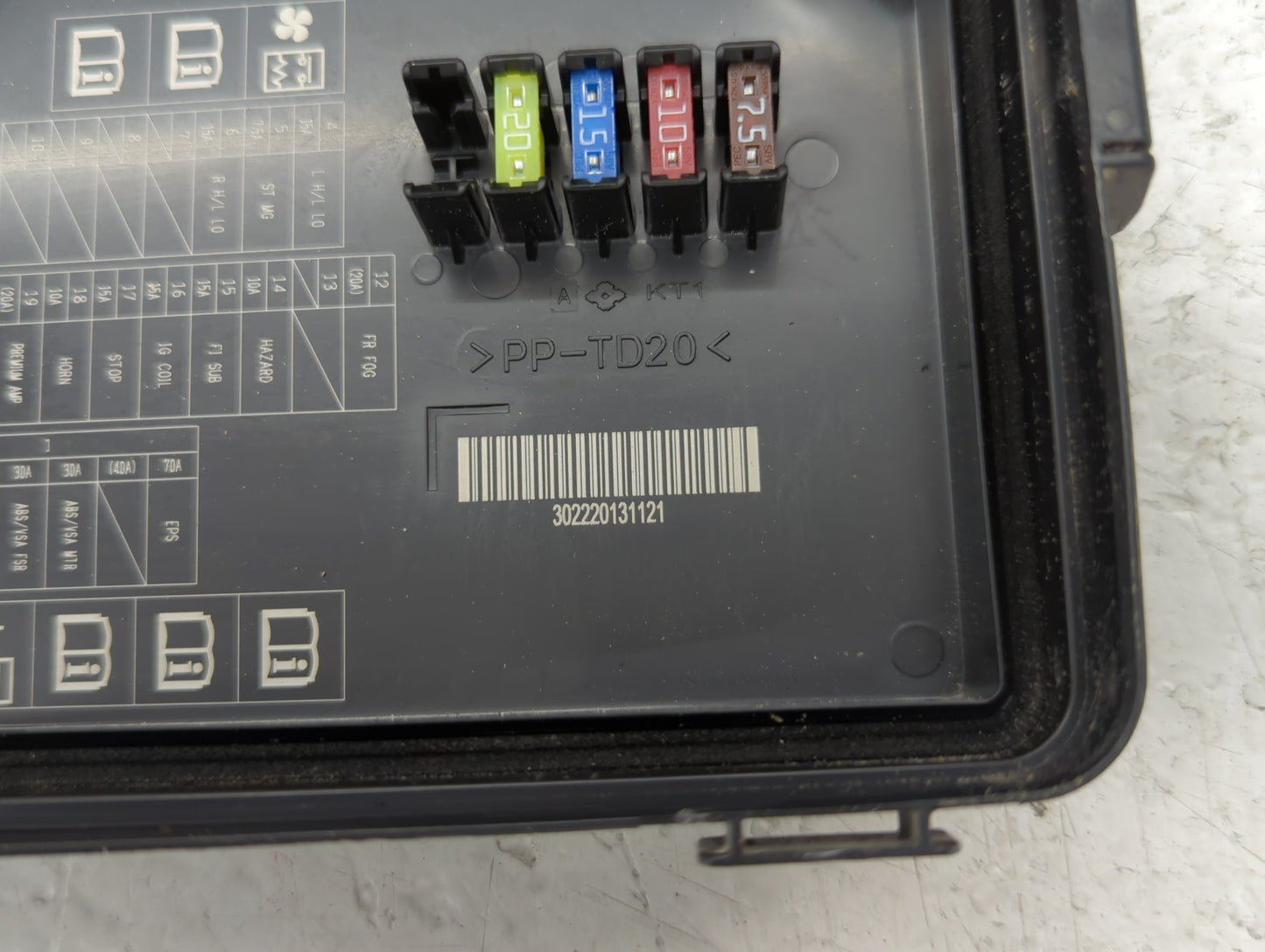 2012-2015 Honda Civic Fusebox Fuse Box Panel Relay Module P/N:TR0 A012 Fits Fits 2012 2013 2014 2015 OEM Used Auto Parts