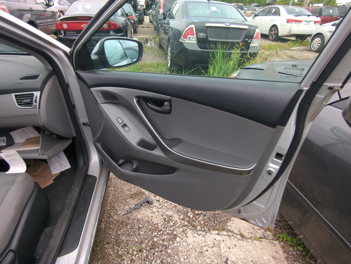 2013 Hyundai Elantra Front Right Passenger Interior Door Panel Trim - Oemusedautoparts1.com