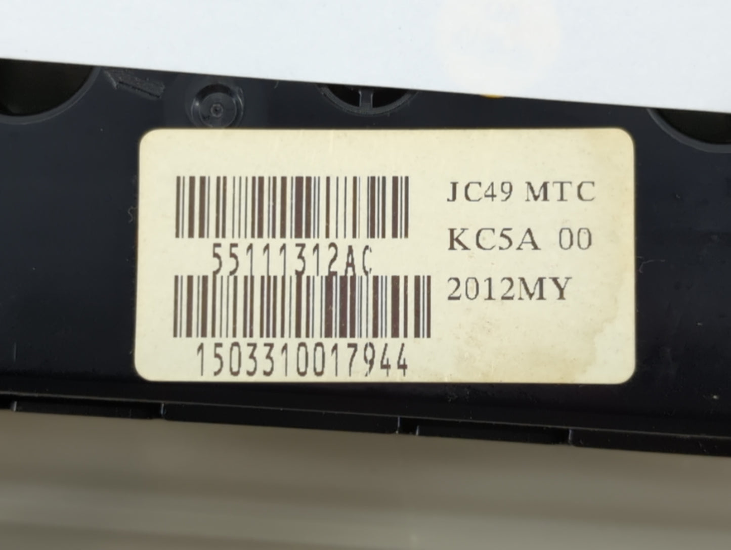2011-2020 Dodge Journey Climate Control Module Temperature AC/Heater Replacement P/N:55111312AC Fits OEM Used Auto Parts