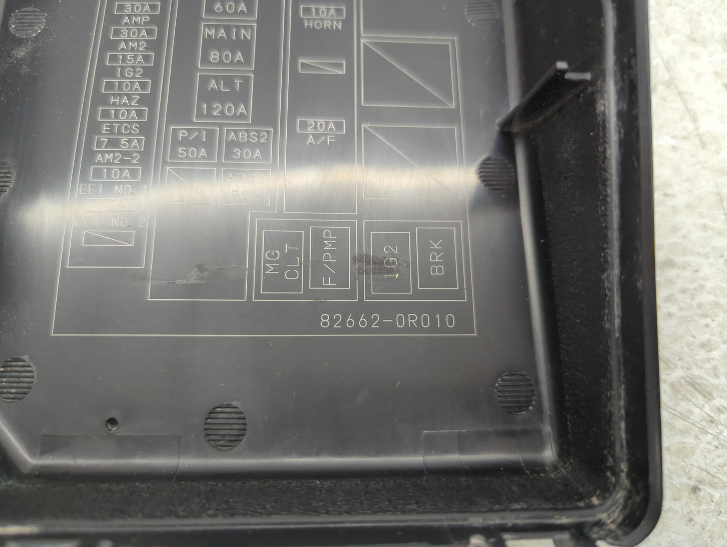 2006-2012 Toyota Rav4 Fusebox Fuse Box Panel Relay Module P/N:82662-0R010 Fits Fits 2006 2007 2008 2009 2010 2011 2012 OEM Used Auto Parts - Oemusedautoparts1.com